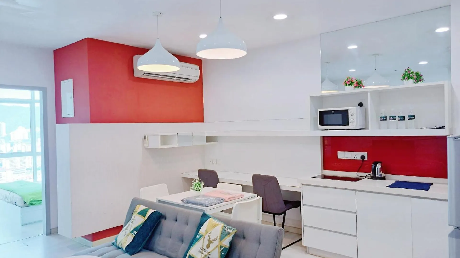 Daire 1Br Condo Straits Garden Suites Georgetown Penang